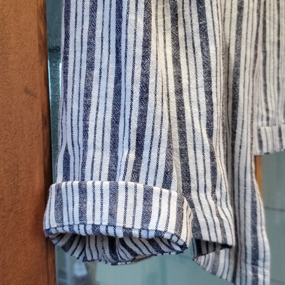 NWT Sanctuary Open Front Linen Blend Blazer - Picture 4 of 6